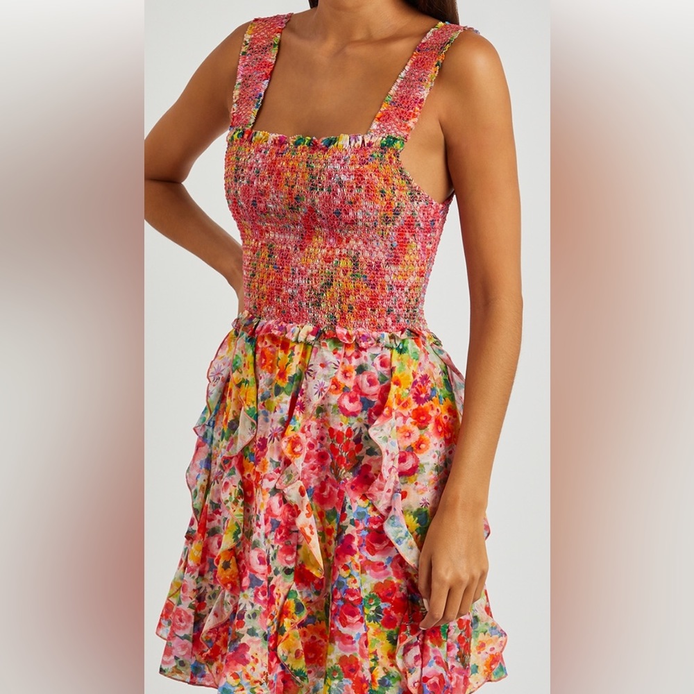 ALICE + OLIVIA FLORAL MINI DRESS 10